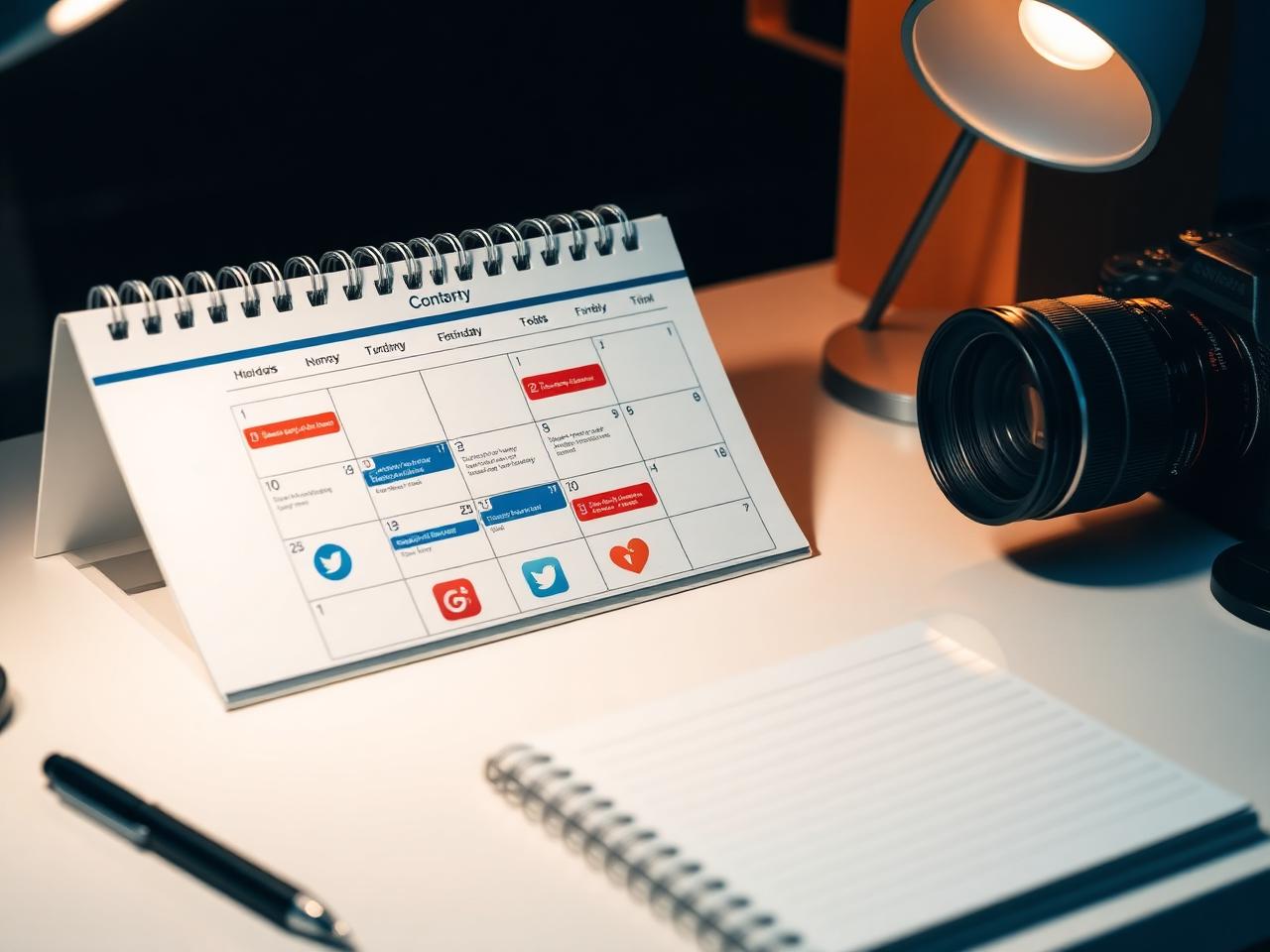 Monatliche Content-Planung für Social Media und Website